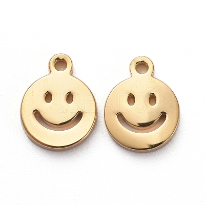 Ion Plating(IP) 304 Stainless Steel Charms STAS-G215-03G-1