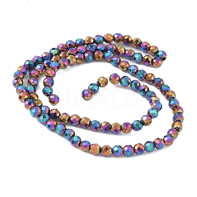 Electroplated Synthetic Non-magnetic Hematite Beads Strands G-A263-B01-01A-1