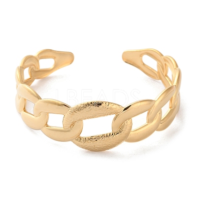 304 Stainless Steel Cuff Bangles for Women LS-BJEW-K263-05G-15-1