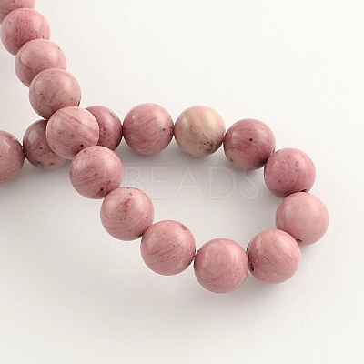 Natural Rhodonite Beads Strands X-G-R257-6mm-1