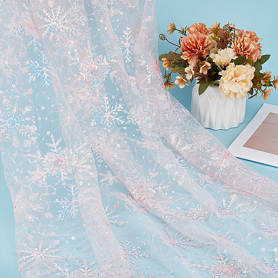 Organza Fabrics DIY-WH0622-098B-1