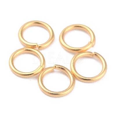 Rack Plating Brass Open Jump Rings X-KK-O139-18G-G-1