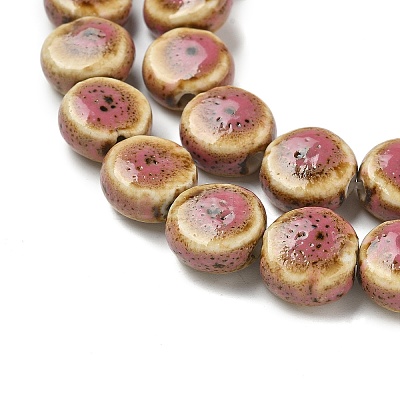 Vintage Style Glazed Porcelain Beads PORC-B002-12-1