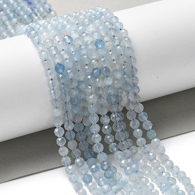 Natural Aquamarine Beads Strands G-F509-02-4mm-1