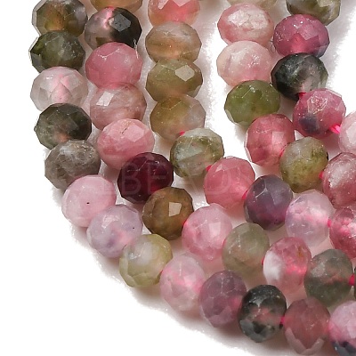 Natural Multicolor Tourmaline Beads Strands G-D110-E02-06-1