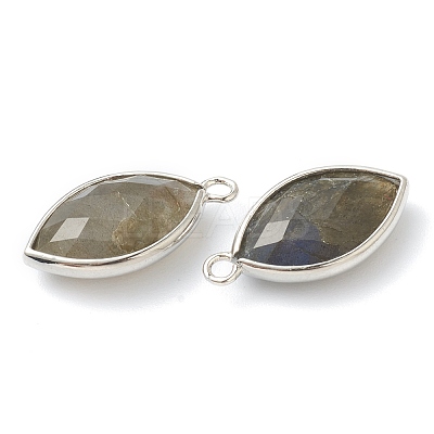 Natural Labradorite Pendants G-B009-01P-G-1
