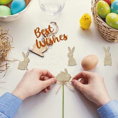 Easter Theme Carbon Steel Cutting Dies Stencils DIY-WH0309-3445-1
