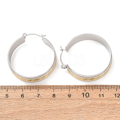 304 Stainless Steel Hoop Earrings for Women SA-CBA4160-24GP-1