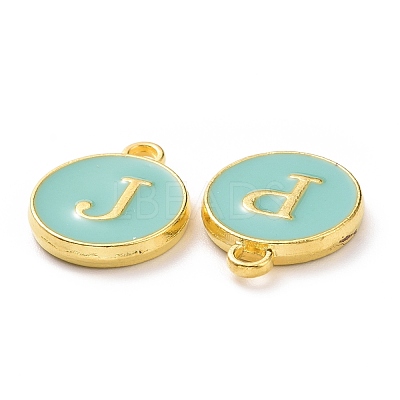 Golden Plated Alloy Enamel Charms ENAM-S118-05-M-1
