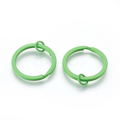 Spray Painted Iron Split Key Rings IFIN-L038-M-FF-1