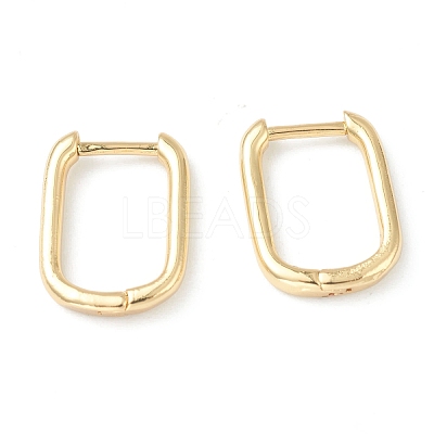 Brass Huggie Hoop Earrings EJEW-L234-025-1