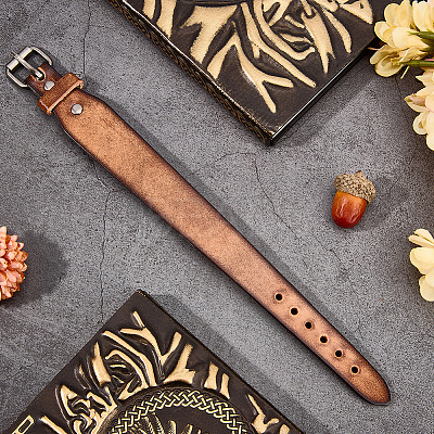 Cowhide Leather Cord Bracelets for Men BJEW-WH20012-07AS-1