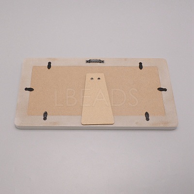 Wood Newborn Baby Handprint/Footprint Picture Frame DIY-WH0092-63-1