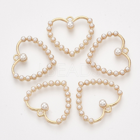 ABS Plastic Imitation Pearl Pendants X-PALLOY-S179-07-1