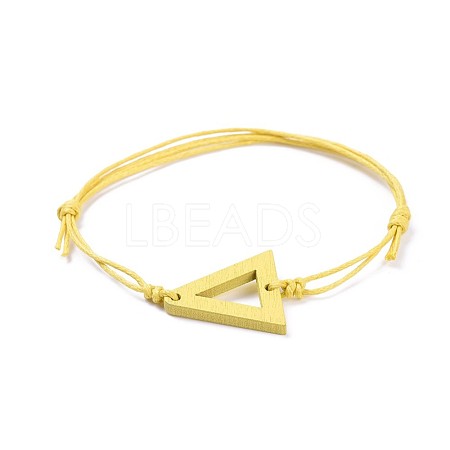 Adjustable Waxed Cotton Cord Bracelets BJEW-JB04292-05-1