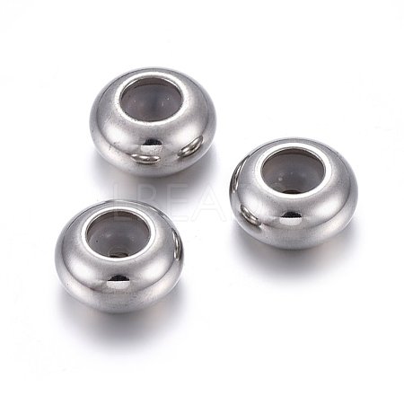 201 Stainless Steel Beads STAS-O110-12P-C-1