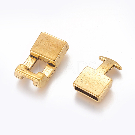 Tibetan Style Snap Lock Clasps LS-GLF11313Y-NF-1