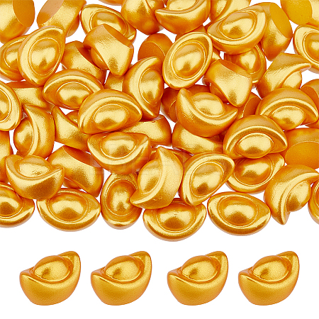 Resin Gold Ingot Mini Model DJEW-FH0001-43B-1