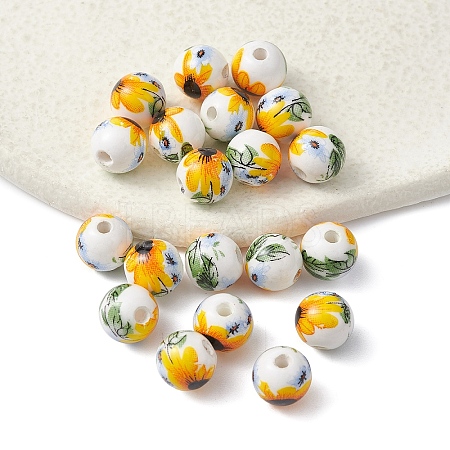 Handmade Porcelain Beads PORC-YW0001-07B-1