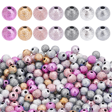 490Pcs 7 Style Spray Painted Acrylic Beads ACRP-PH0001-09-1