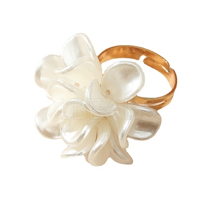 Acrylic Flower Ring PW-WG79C3E-01-1