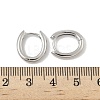 Oval Brass Hoop Earrings EJEW-D320-09P-5