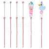 4Pcs DIY Alloy Beadable Crochet Hooks AJEW-TA0003-50D-1