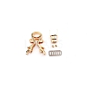 Electroplate Alloy Bag Twist Lock Clasps FIND-WH0003-45-1
