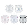 10Pcs 5 Colors Handmade Blown Glass Flower Beads GLAA-GO0001-05A-1