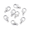 Platinum Plated Zinc Alloy Lobster Claw Clasps X-E105-2