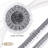 Tartan Polyester Pleated Lace Ribbon OCOR-WH0100-23-2