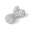 Rack Plating Brass Clear Cubic Zirconia Pendants KK-S378-01P-Y-2