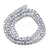 Electroplate Transparent Glass Beads Strands GLAA-C029-03A-03-2