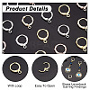 ARRICRAFT 20Pcs 5 Colors Brass Huggie Hoop Earring Findings KK-AR0002-81-4