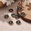 Golden Plated Alloy Charms X-ENAM-S118-02I-5