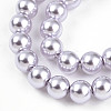 Baking Paint Pearlized Glass Pearl Bead Strands HY-N002-4mm-A04-4