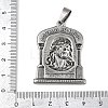 304 Stainless Steel Pendants STAS-C131-02B-AS-3