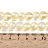 Baking Paint Transparent Glass Beads Strands DGLA-N011-10mm-02-4