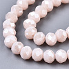 Electroplate Glass Beads Strands EGLA-A034-P10mm-A08-3