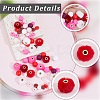 20Pcs 5 Colors Imitation Mink Fur European Beads FIND-PA0001-62B-7