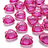 Transparent Acrylic Pendants X-TACR-T024-03B-906-1