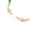 Brass Star & Butterfly Link Chain Bracelet Making AJEW-JB01150-43-2