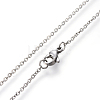 304 Stainless Steel Pendant Necklaces NJEW-L154-01RGP-4