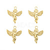 Ion Plating(IP) 201 Stainless Steel Pendants STAS-N098-237LG-2