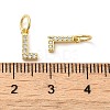 Brass Micro Pave Cubic Zirconia Pendants KK-M273-02G-L-3