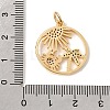 Brass Micro Pave Green Cubic Zirconia Pendants CU-CBA6344-08G-3