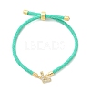 Adjustable Nylon Cord Bracelets BJEW-C096-01G-12-4