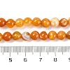 Natural Striped Agate/Banded Agate Beads Strands LS-G-H037-A02-01-5