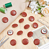 30Pcs Imitation Leather Snap Bottons BUTT-NB0001-90F-4