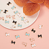 40Pcs 4 Colors Alloy Charms ENAM-CJ0001-83-5